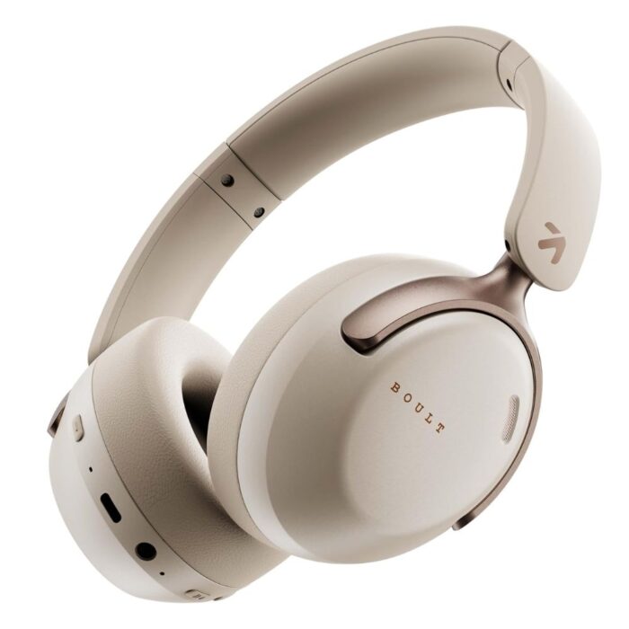 New Launched Soniq Over Ear Bluetooth Headphones with 70H Playtime, 40mm Bass Drivers, Zen™ ENC Mic, Type-C Fast Charging, Dual Device Pairing, BTv 5.4, AUX Option, Wireless Headphones (White) - Image 1