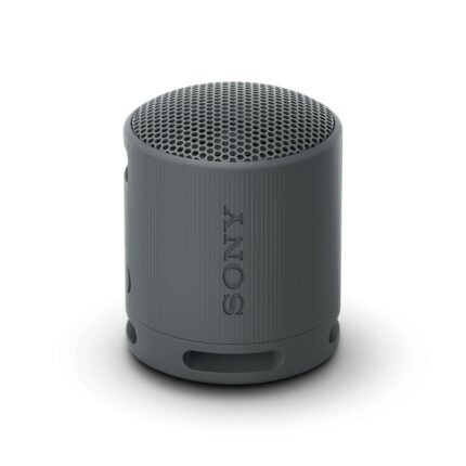 Sony SRS-XB100 Wireless Bluetooth Portable Lightweight Super-Compact Travel Speaker, Extra-Durable IP67 Waterproof & Dustproof, 16 Hours Batt, Versatile Strap, Extra Bass & Hands-Free Calling-Black