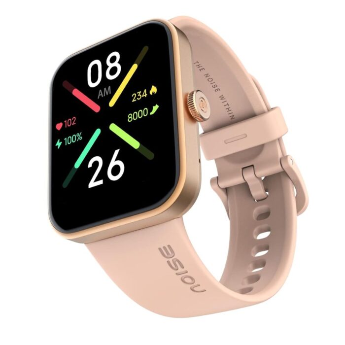 Noise Pulse Go Buzz Smart Watch with Smart Calls and Advanced Bluetooth Tech, 1.69" Display, Noise Health Suite, 150+ Cloud Watch Faces, 100 Sports Modes with Auto Detection, Long Battery (Rose Pink) - Image 1
