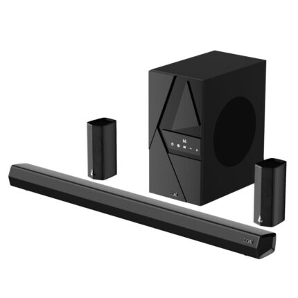 boAt Aavante Bar 3600/3500, 500W Signature Sound, 5.1CH, Wall Mountable Design, Bass & Treble Master with Remote Control, Bluetooth Sound Bar, Home Theatre Soundbar Speaker (Premium Black)
