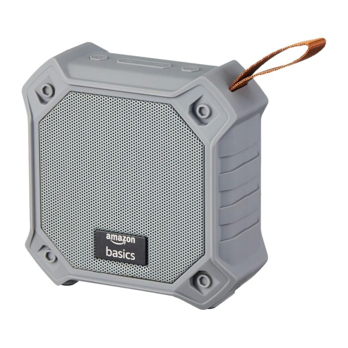 AmazonBasics 5W Bluetooth 5.0 Speaker, Up to 36 Hours Playtime, True Wireless Technology, Built in Mic, Multiple Connectivity Modes (Grey) - Image 1