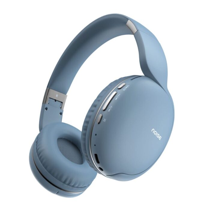 Launched Two On-Ear Headphones with 50 Hours Playtime, Low Latency (up to 40ms), 4 Play Modes, Dual Pairing, BT v5.3 (Quiet Blue) - Image 1
